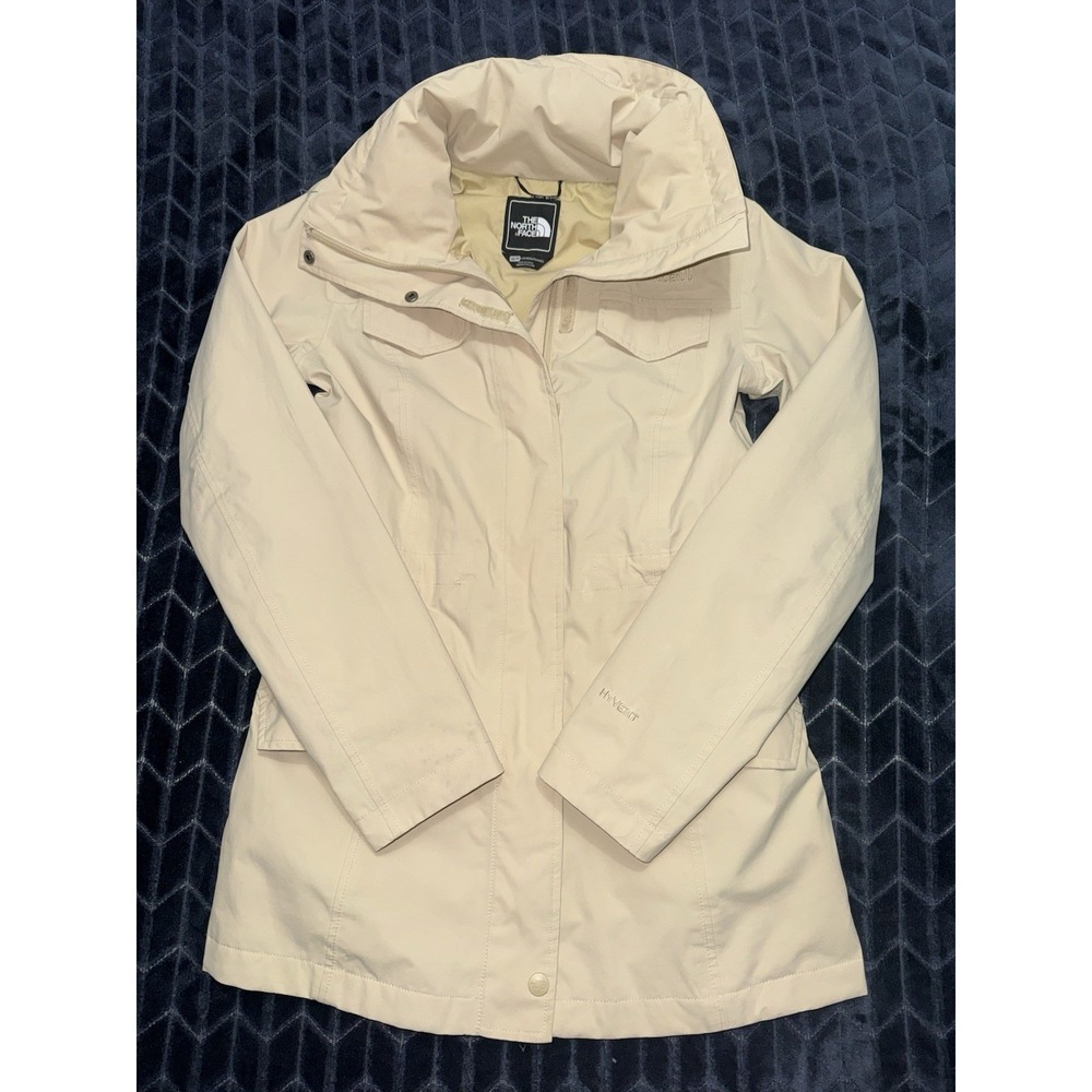 The North Face HyVent Waterproof Rain Trench Belted Jacket Womens Size Xsmall